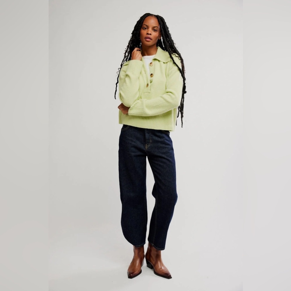 Free people Trading Up Polo sweater